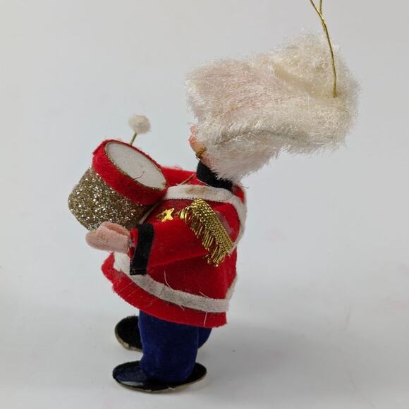 Vintage Drummer Boy Christmas Tree Ornaments Drum Major Soldier 50s MCM Holiday - Picture 9 of 16
